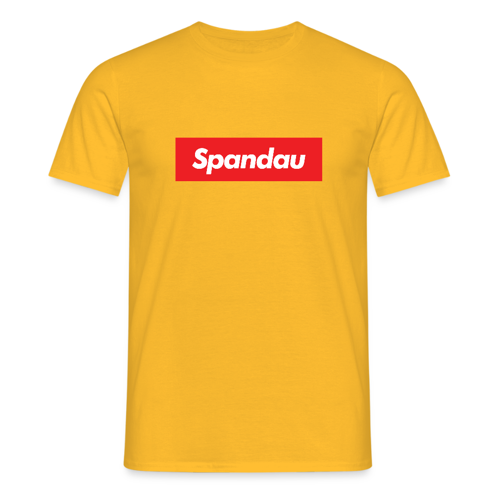 Spandau rot - Männer Premium T-Shirt - Gelb