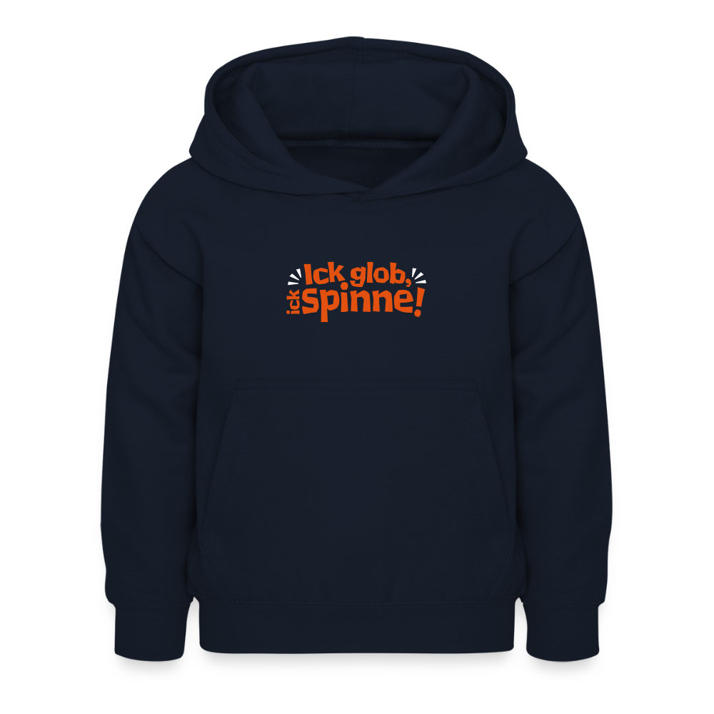 Ick glob, ick spinne! - Kinder Hoodie - Navy