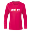 Jewieft! - Frauen Sport Langarmshirt - dunkles Pink