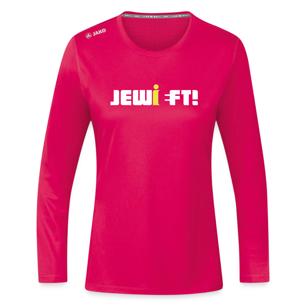 Jewieft! - Frauen Sport Langarmshirt - dunkles Pink