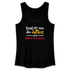"""Stell dir vor, du denkst und keener merkt's. - Frauen Bio Tank Top - Schwarz