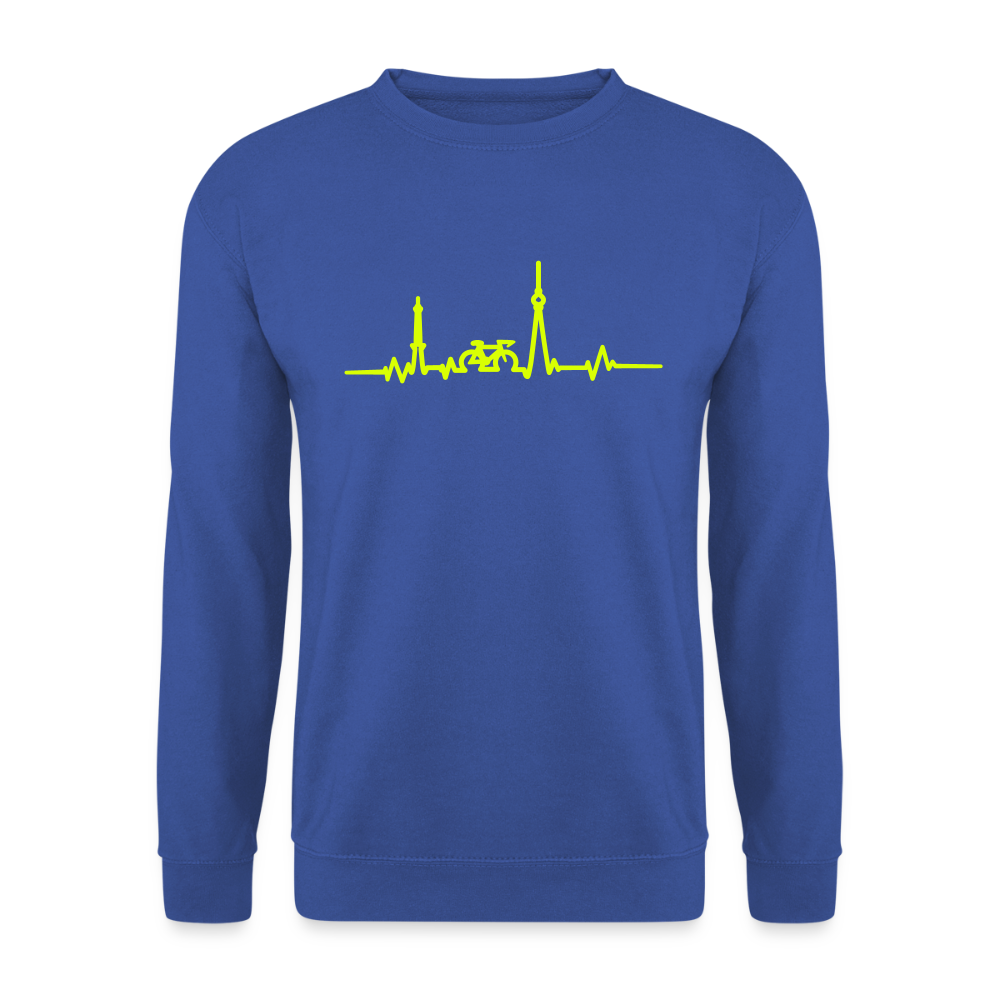 Herzschlag für Fahrradfahrer - Unisex Pullover - Royalblau