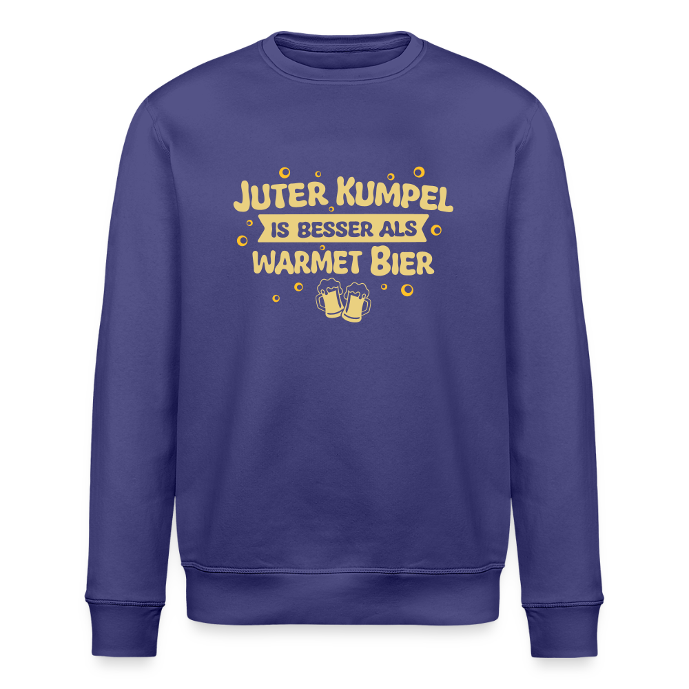 Juter Kumpel ist besser als warmet Bier - Unisex Bio Sweatshirt - Dämmerung