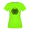 Tegel TXL Umrisse - Frauen Sport-Shirt - Neongrün