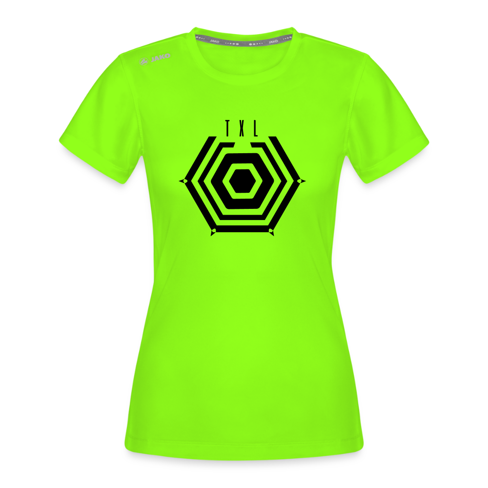 Tegel TXL Umrisse - Frauen Sport-Shirt - Neongrün