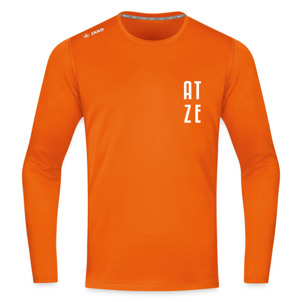 Atze - Männer Sport Langamshirt - Neonorange