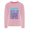 Pankow Planet Earth - Kinder Langarmshirt - Hellrosa