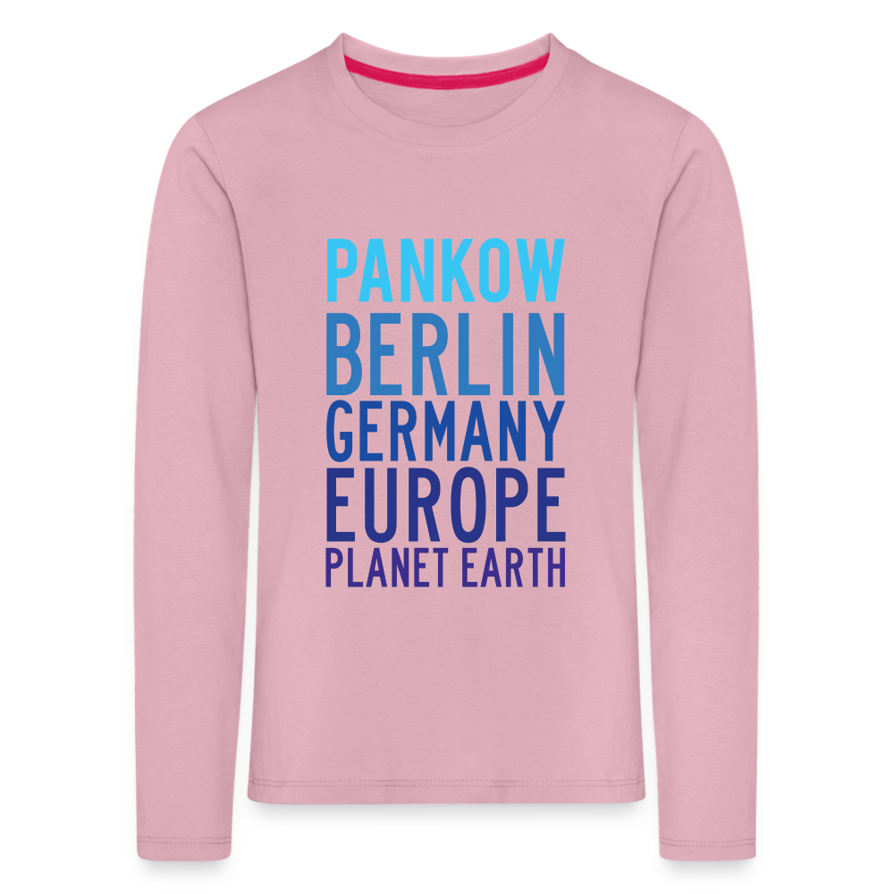 Pankow Planet Earth - Kinder Langarmshirt - Hellrosa