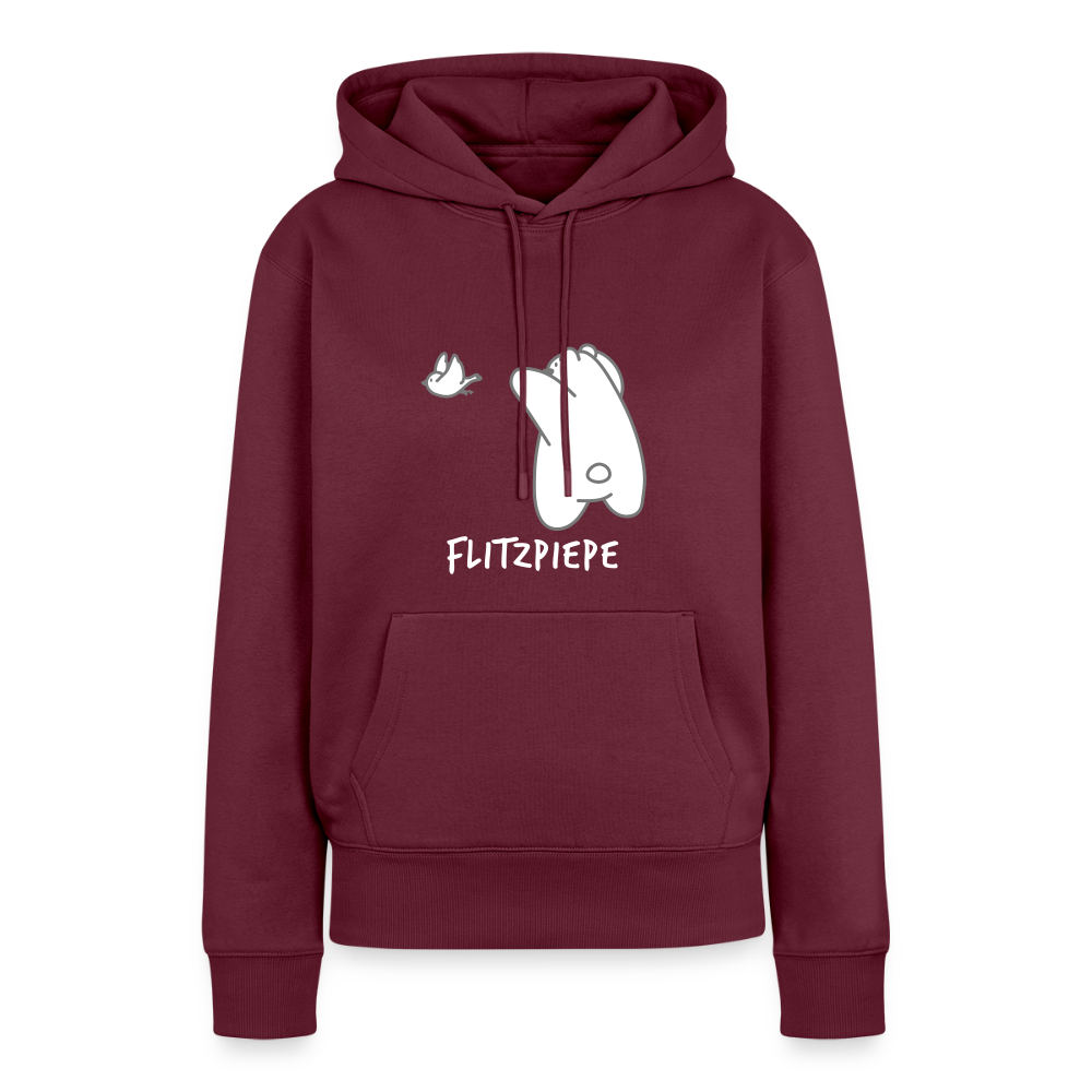 Flitzpiepe - Frauen Premium Hoodie - Burgunderrot