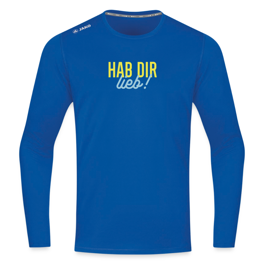 Hab Dir Lieb! - Männer Sport Langamshirt - Royalblau
