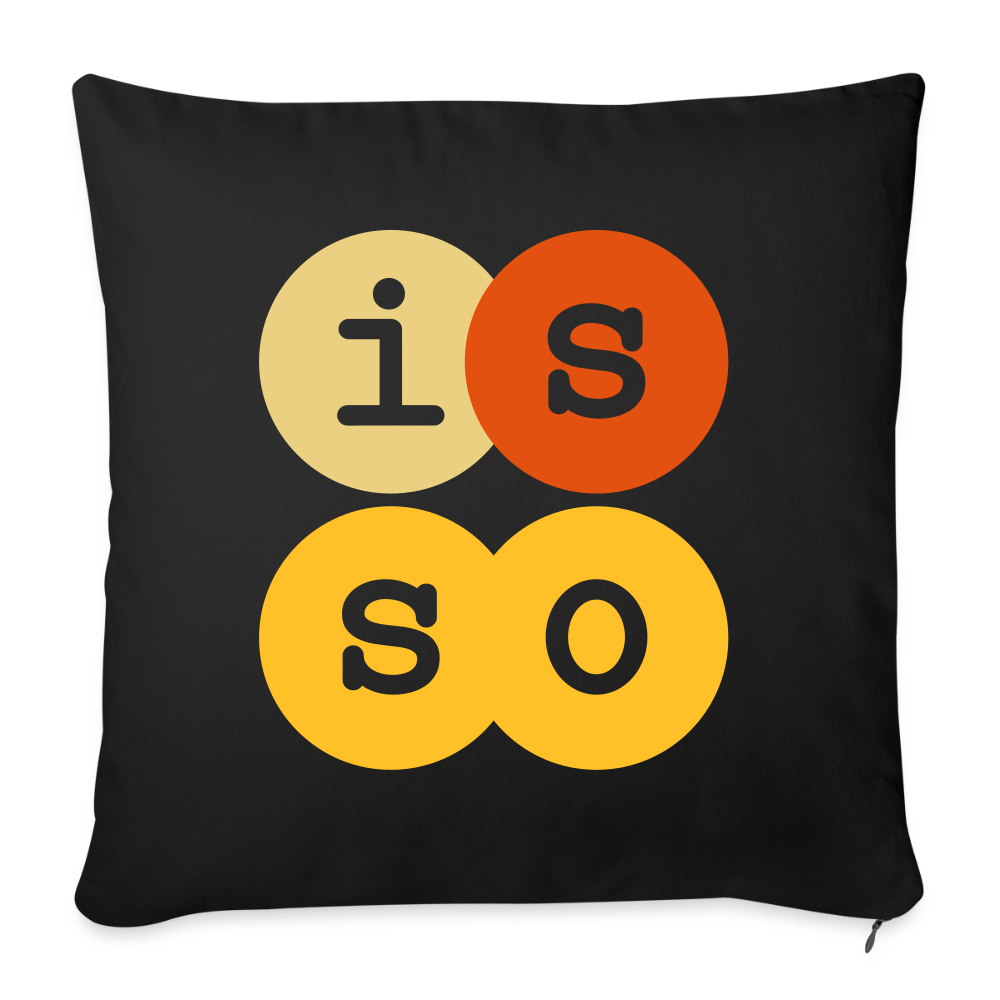 IsSo - Sofakissen mit Füllung (45 x 45 cm) - Schwarz