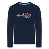 Haupstadt - Kinder Langarmshirt - Navy