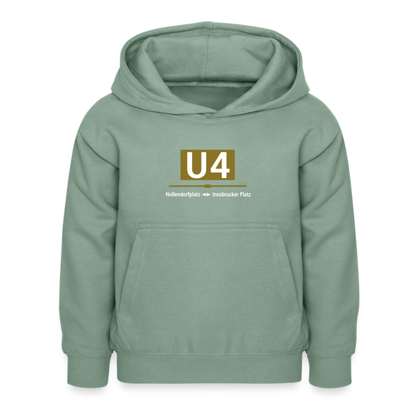 U4 - Kinder Premium Hoodie - Graugrün