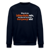 Würgt dir das Leben Chilis rein, lass dich auf 'ne scharfe Currywurst ein! - Unisex Bio Sweatshirt - Navy