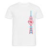 Fernsehturm der Fahrräder - Männer Premium T-Shirt - Weiß