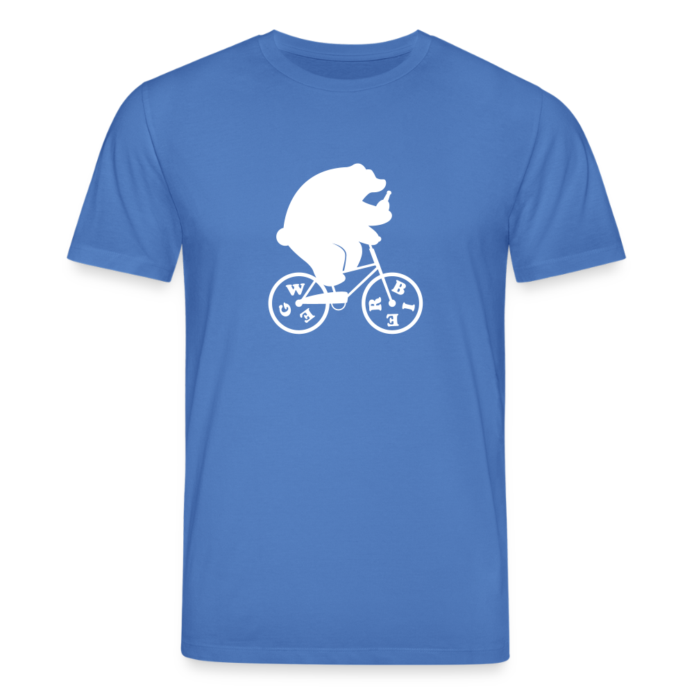 Wegbier Berlin - Unisex Bio T-Shirt - Achtsames Blau