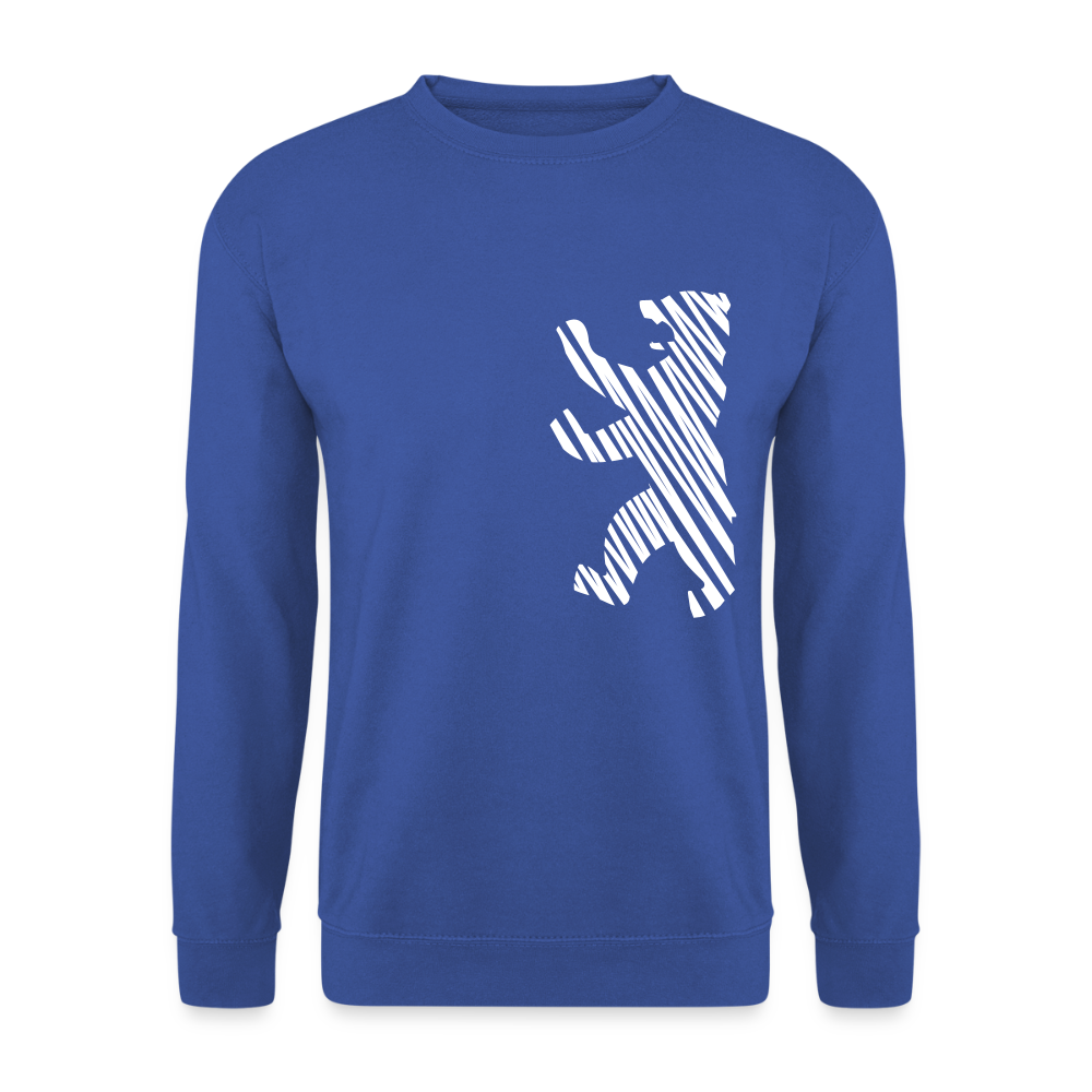Berliner Bär im Netz - weiß - Unisex Pullover - Royalblau