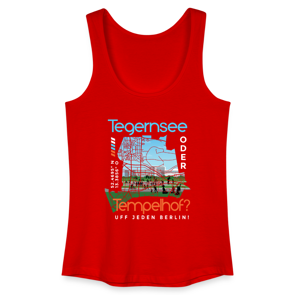 Tegernsee oder Tempelhof - Frauen Bio Tank Top - Rot