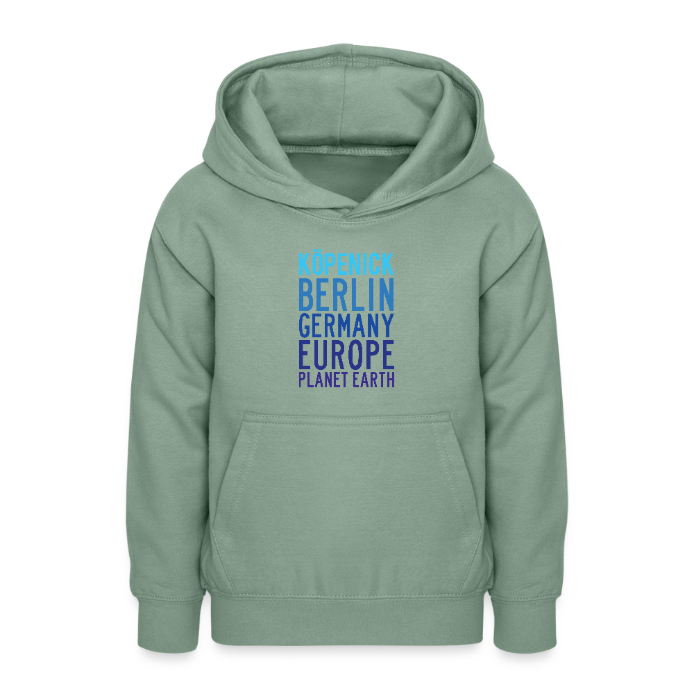 Köpenick Planet Earth - Teenager Hoodie - Graugrün