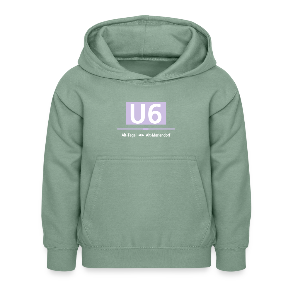 U6 - Kinder Premium Hoodie - Graugrün