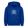 Könnt' ick fliejen, wär ick zu faul zum Flüjelschlagen - Kinder Hoodie - Royalblau