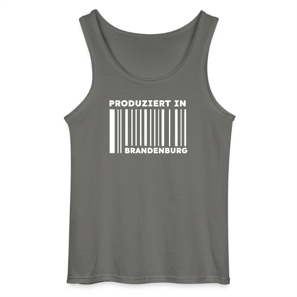 PRODUZIERT IN BRANDENBURG - Männer Tank Top - Anthrazit
