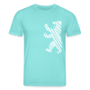 Berliner Bär im Netz - weiß - Unisex Bio T-Shirt - Poolblau