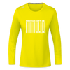 PRODUZIERT IN BERLIN - Frauen Sport Langarmshirt - Neongelb