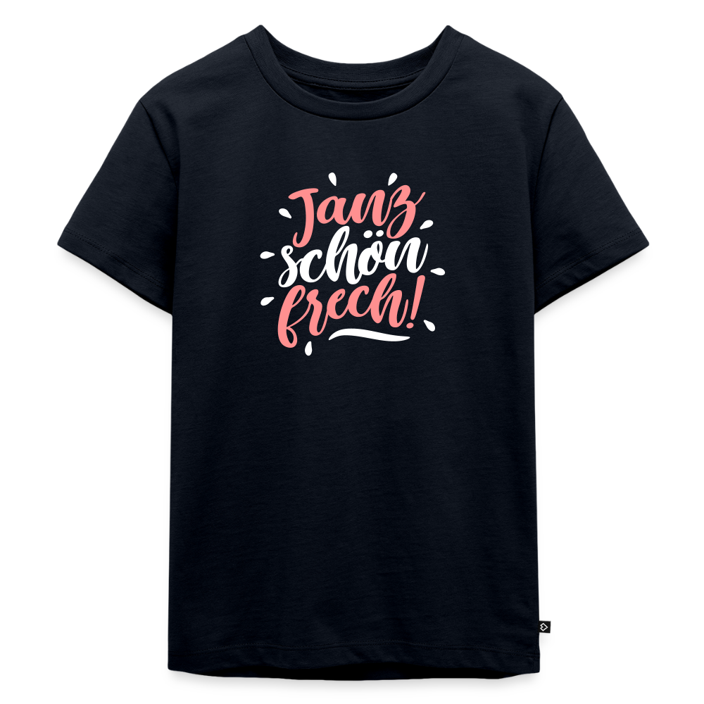 Janz schön frech! - Kinder Premium T-Shirt - Navy
