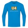 U4 - Männer Sport Langamshirt - Saphirblau