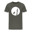 Hund am Fernsehturm - Männer Premium T-Shirt - Asphalt