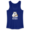 Pass ma uff Keule - Frauen Bio Tank Top - Königsblau