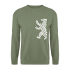 Berliner Bär im Netz - weiß - Unisex Pullover - Armeegrün