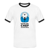 Chef - Männer Ringer T-Shirt - Weiß/Schwarz
