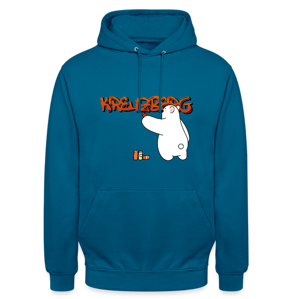 Kreuzberg Graffiti - Unisex Hoodie - Tiefseeblau 