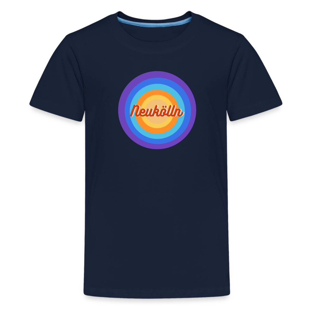 Neukölln Retro - Teenager Premium T-Shirt - Navy
