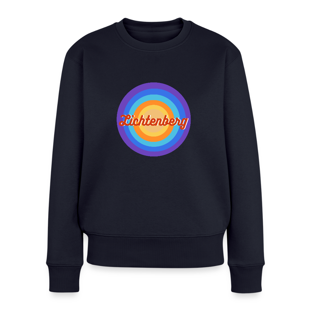 Lichtenberg Retro - Frauen Premium Pullover - Navy