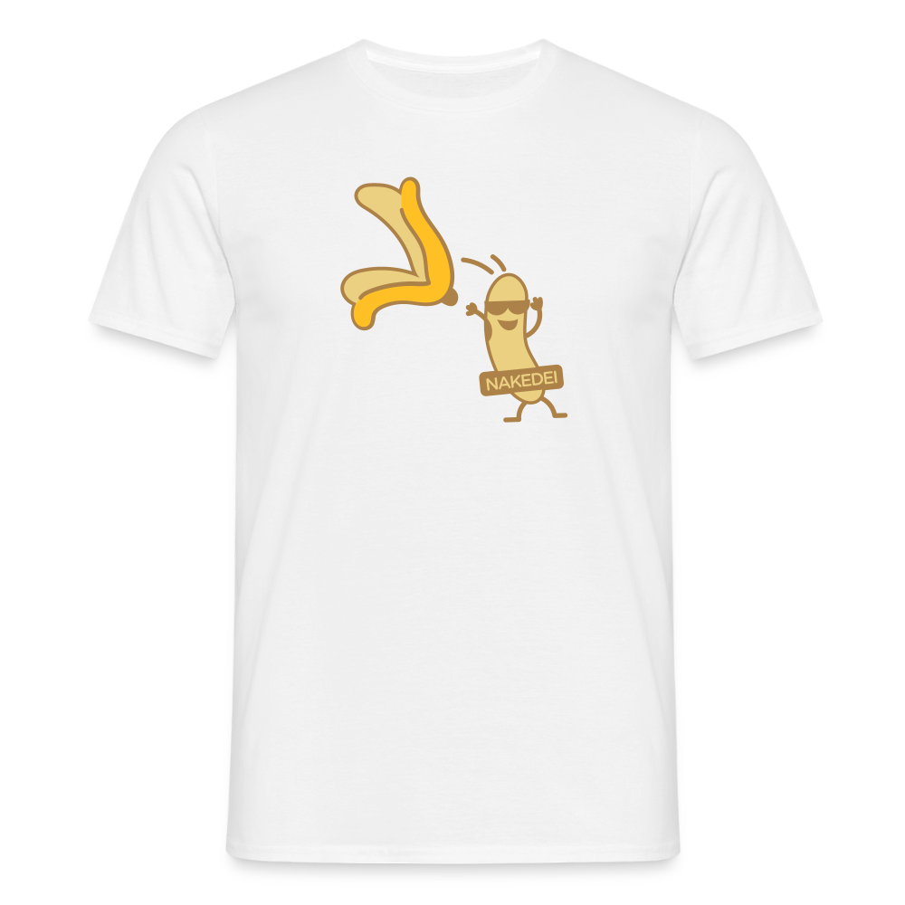 Nakedei - Männer Premium T-Shirt - Weiß