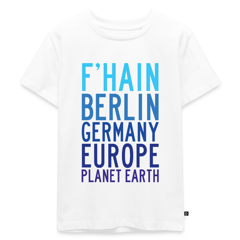 F'hain - Planet Earth - Kinder Premium T-Shirt - Weiß