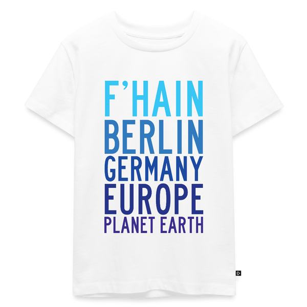 F'hain - Planet Earth - Kinder Premium T-Shirt - Weiß
