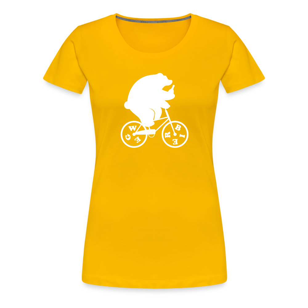 Wegbier Berlin - Frauen Premium T-Shirt - Sonnengelb