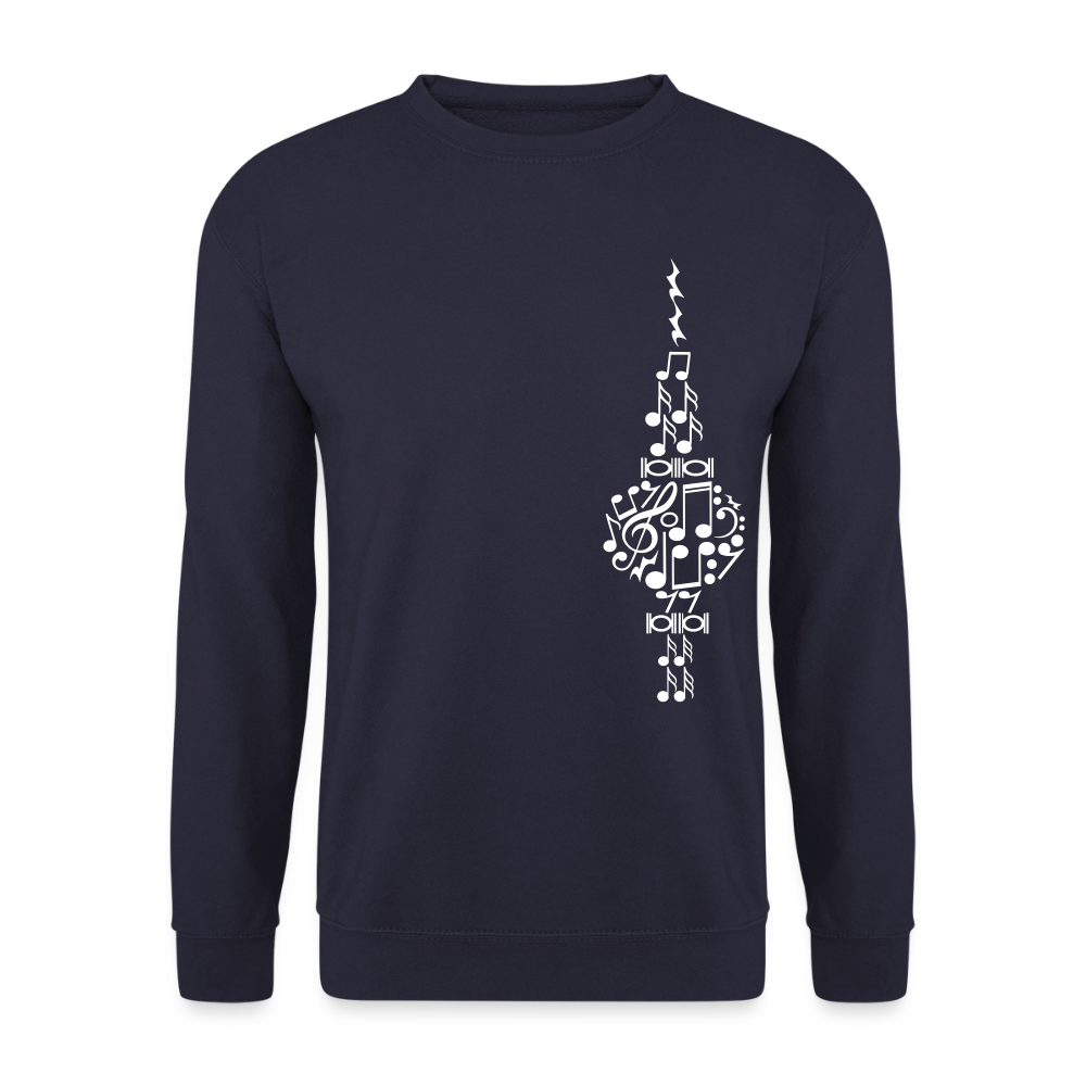 Fernsehturm der Noten - Unisex Pullover - Navy