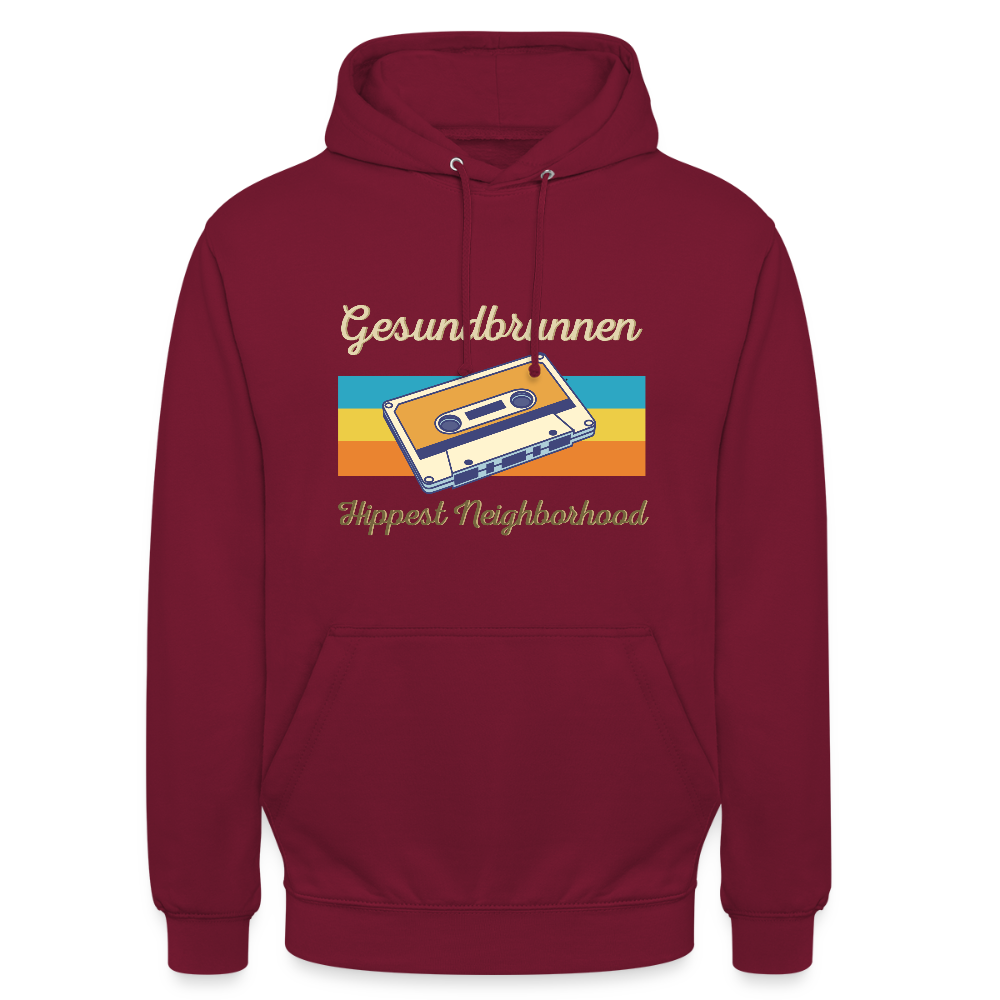 Gesundbrunnen Hippest Neighborhood - Unisex Hoodie - Bordeaux