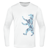 Berliner Bär Geometrie - Männer Sport Langamshirt - Weiß