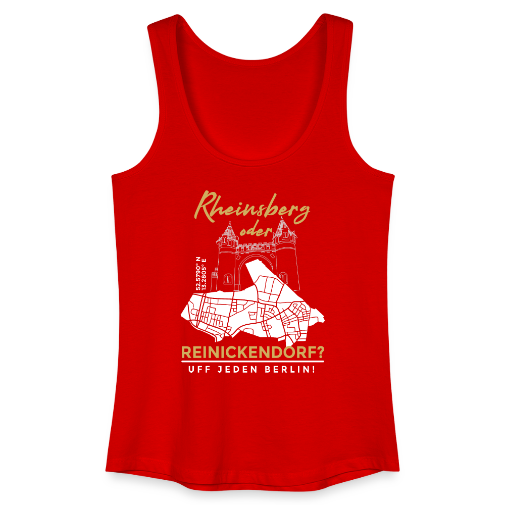 Rheinsberg oder Reinickendorf - Frauen Bio Tank Top - Rot