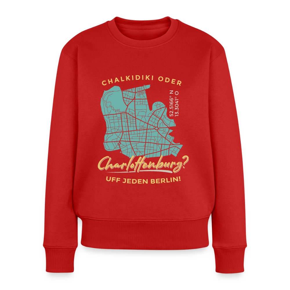 Chalkidiki oder Charlottenburg - Frauen Premium Pullover - Rot