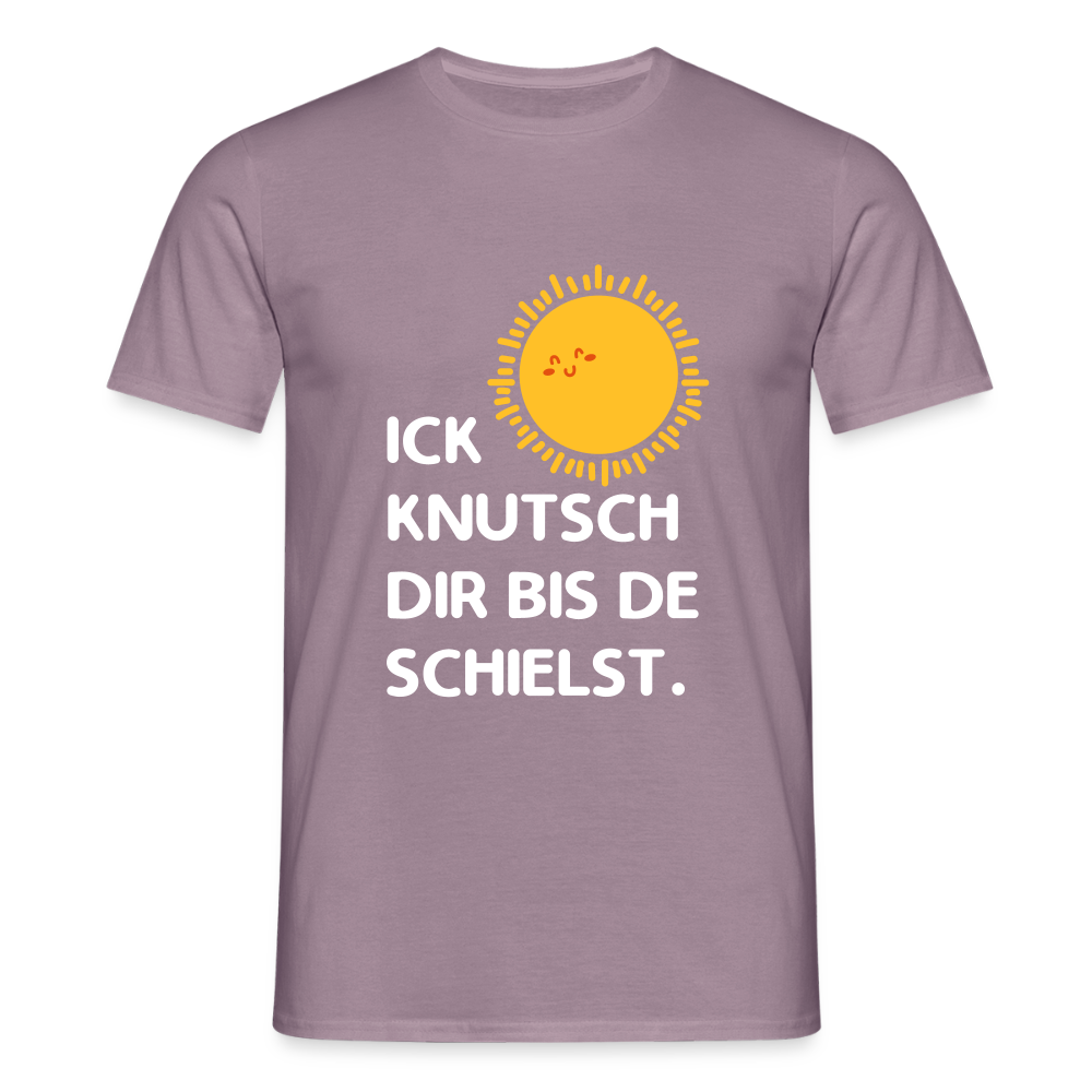 Ick knutsch dir Sonne! - Männer Premium T-Shirt - Lilagrau