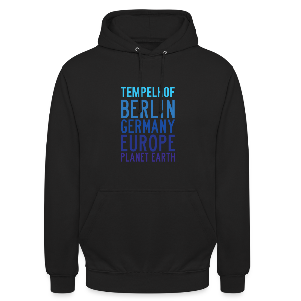 Tempelhof Planet Earth - Unisex Hoodie - Schwarz