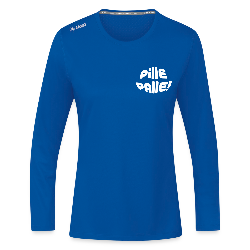 Pille Palle - Frauen Sport Langarmshirt - Royalblau