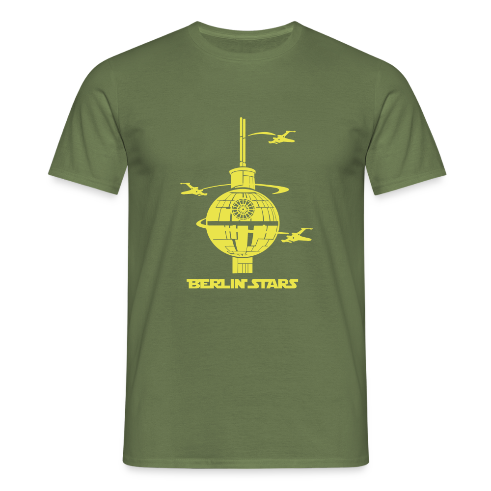 Berlin Stars - gelb - Männer Premium T-Shirt - Militärgrün